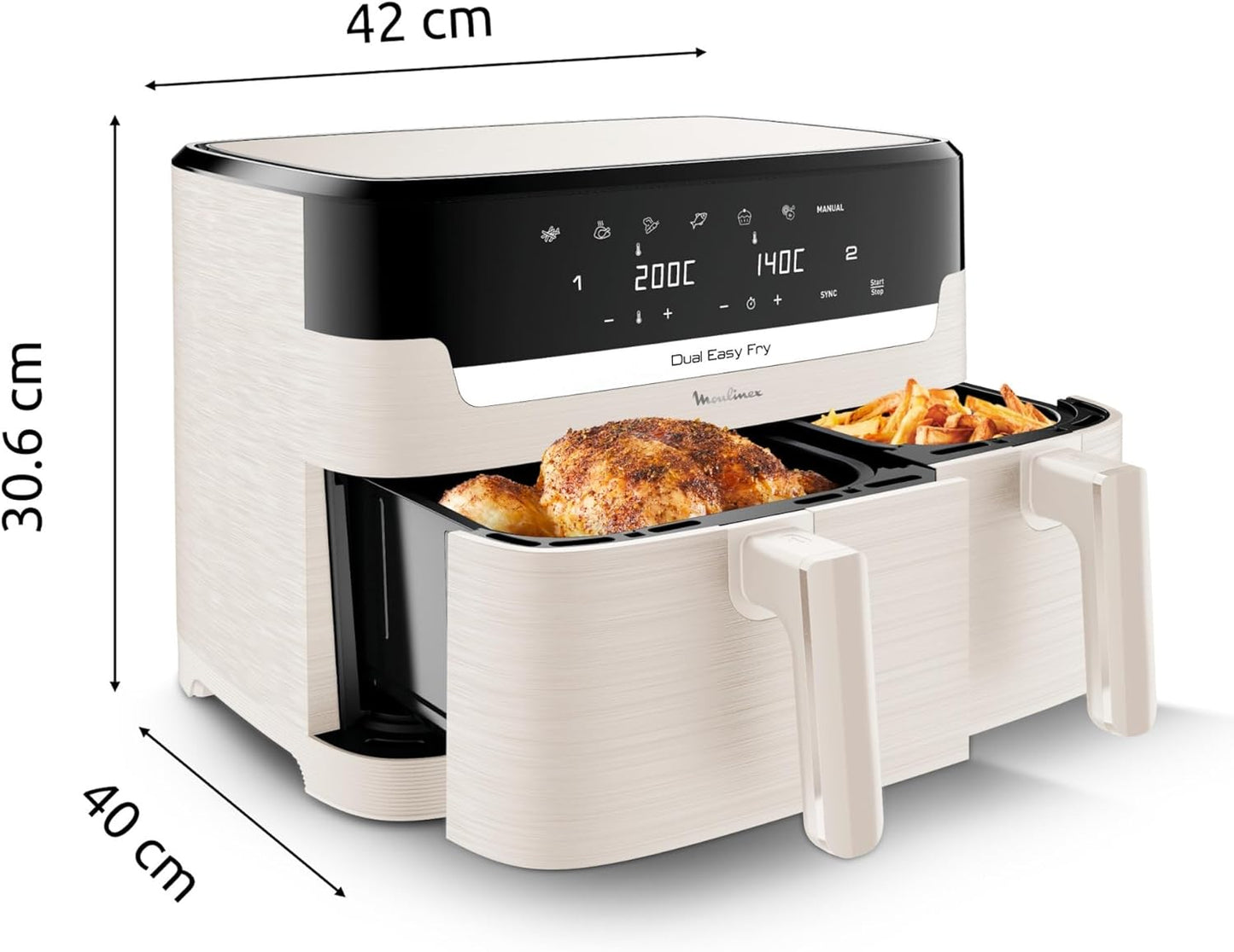 Airfryer Easy Fry Dual 8L EZ901AF0 MOULINEX